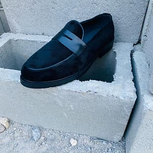 Black Suede Loafers Shoe