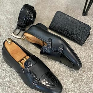 Leather Shoe + Belt + Wallet