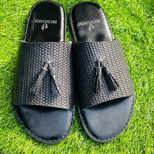 Brown Leather Skin Slide Pams