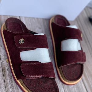 Wine Red Suede Betula Pams