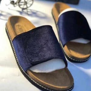 Cool Blue Hairy Slide Pams
