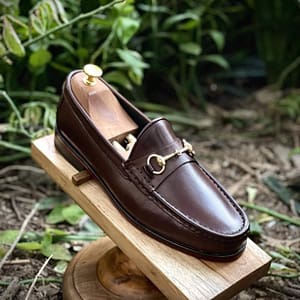 Brown Leather Flat Shoe - by JayRex