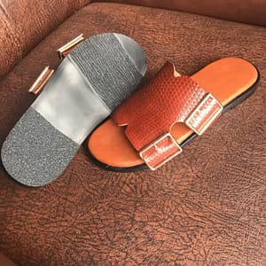 Leather Brown Pams (Felvis footwears)