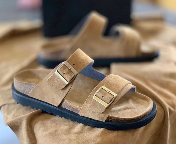 Light Brown Betula Suede Pams