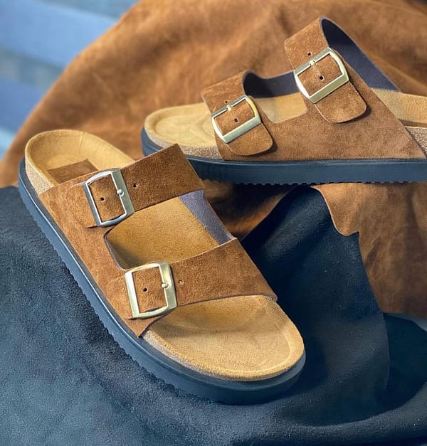 Buckle Suede Betula Pams