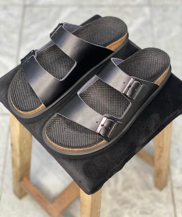 Black Leather Betula Pams