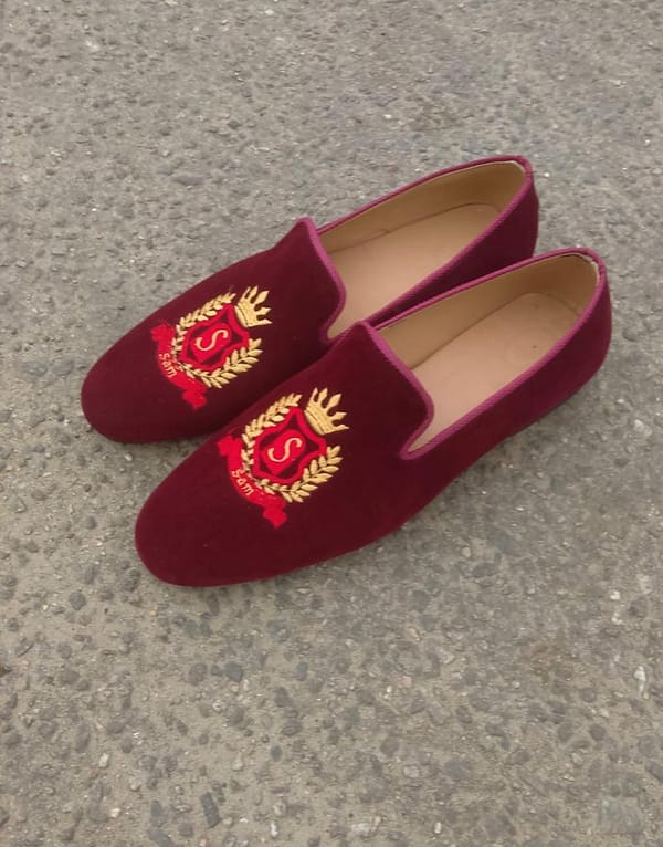 Red Monogramming Shoe
