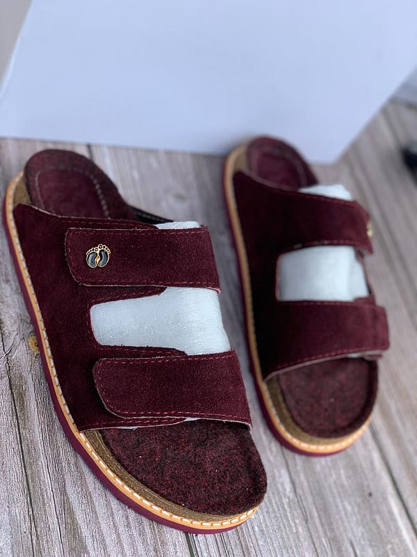 Wine Red Suede Betula Pams